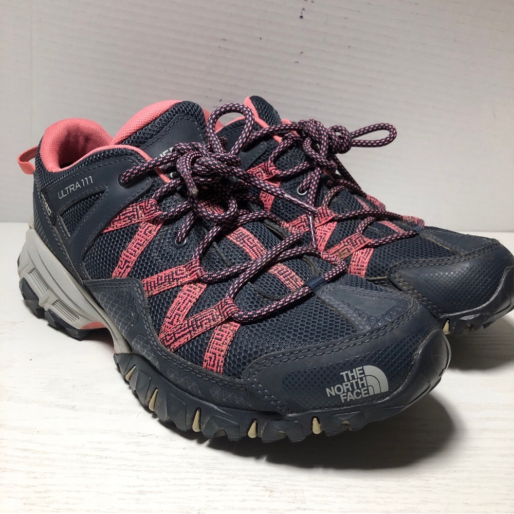 The North Face Ultra 111 Women Navy Hiking Shoes Trail Sneakers Size 9.5
